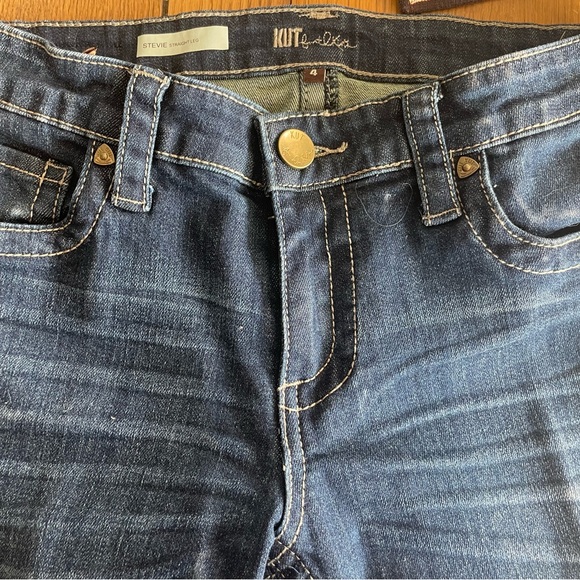 Kut From The Kloth Stevie Straight Leg Mid Rise Jeans Size 4 like new. - Picture 4 of 9
